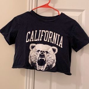 California Bear Crop Top John Galt